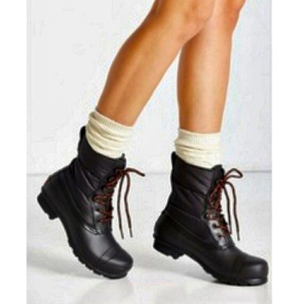 Hunter quilted nylon puffer rain boot